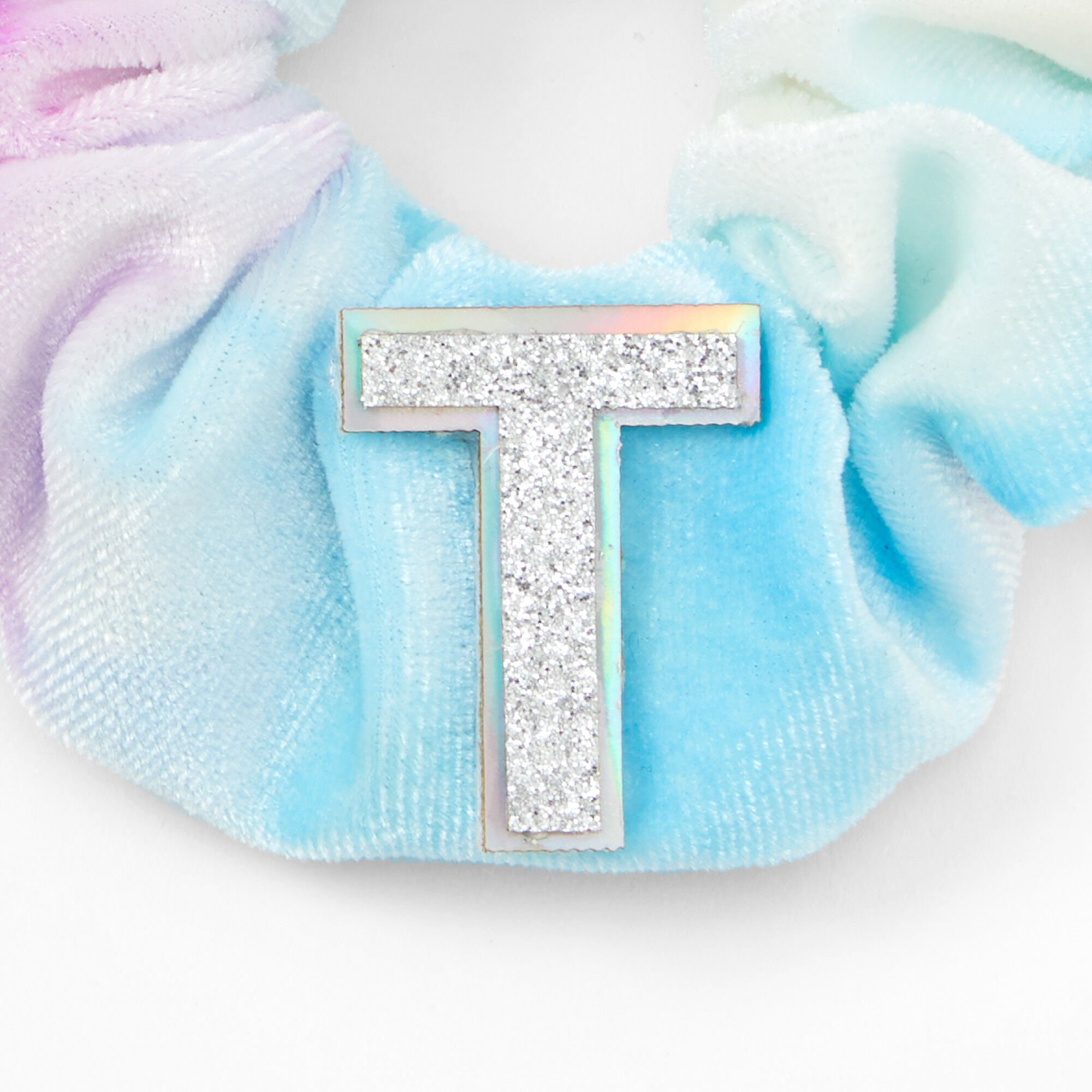 Chouchou dégradé à initiale de taille moyenne - T,