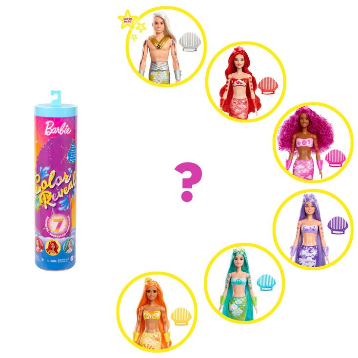 Barbie&reg; Color Reveal&trade; Mermaid Doll - Styles May Vary,