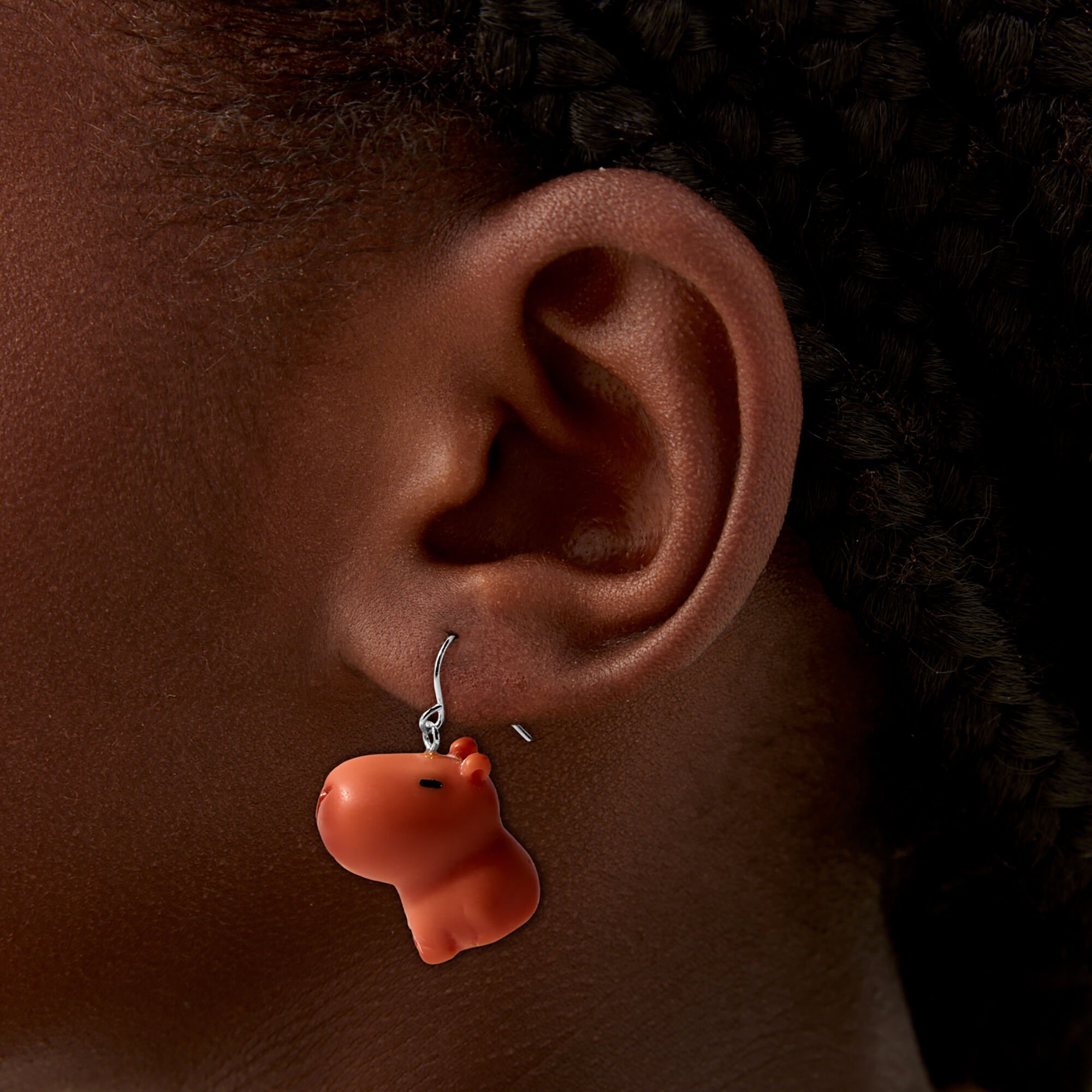 Cute Capybara Drop Earrings,