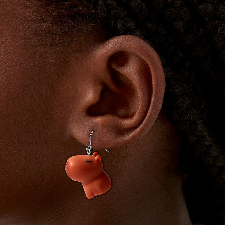 Cute Capybara Drop Earrings,