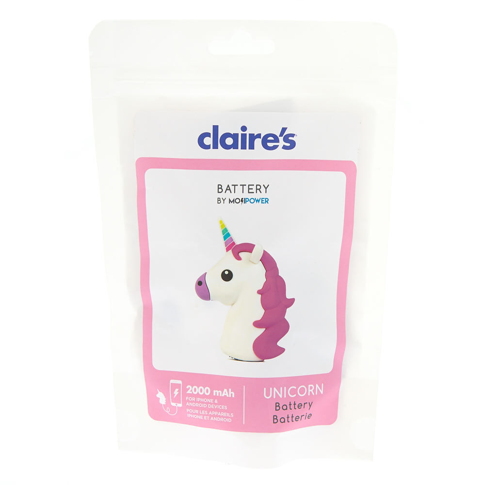 MojiPower® Unicorn Battery Power Bank - White,