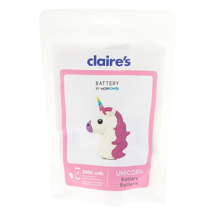 Batterie externe licorne MojiPower&reg; - Blanc,