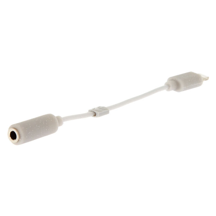Adaptateur pour casque audio gris,