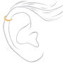 Anneau de faux piercing cartilage couleur dor&eacute;,
