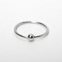 Sterling Silver 22G Beaded Nose Ring,