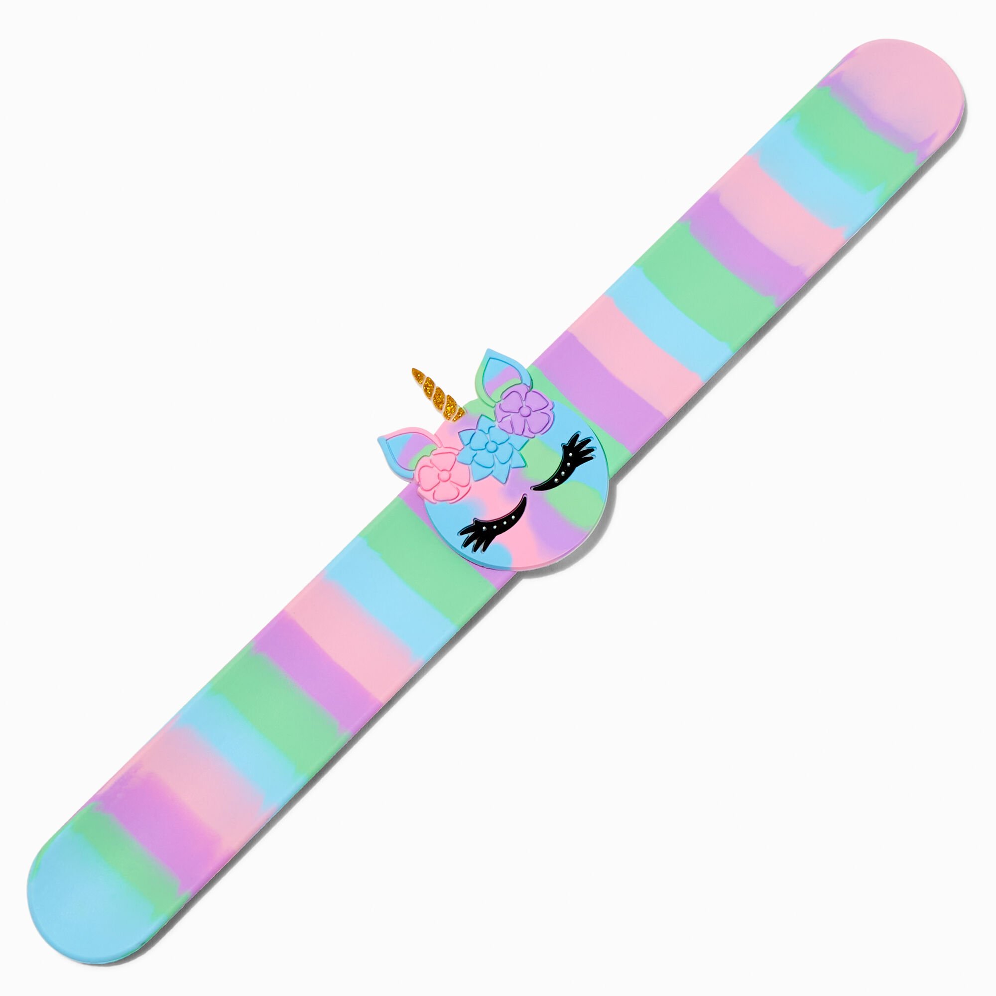 Pastel Rainbow Unicorn Slap Bracelet,