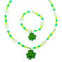 Shamrock Beaded Jewellery Set - Green, 2 Pack,