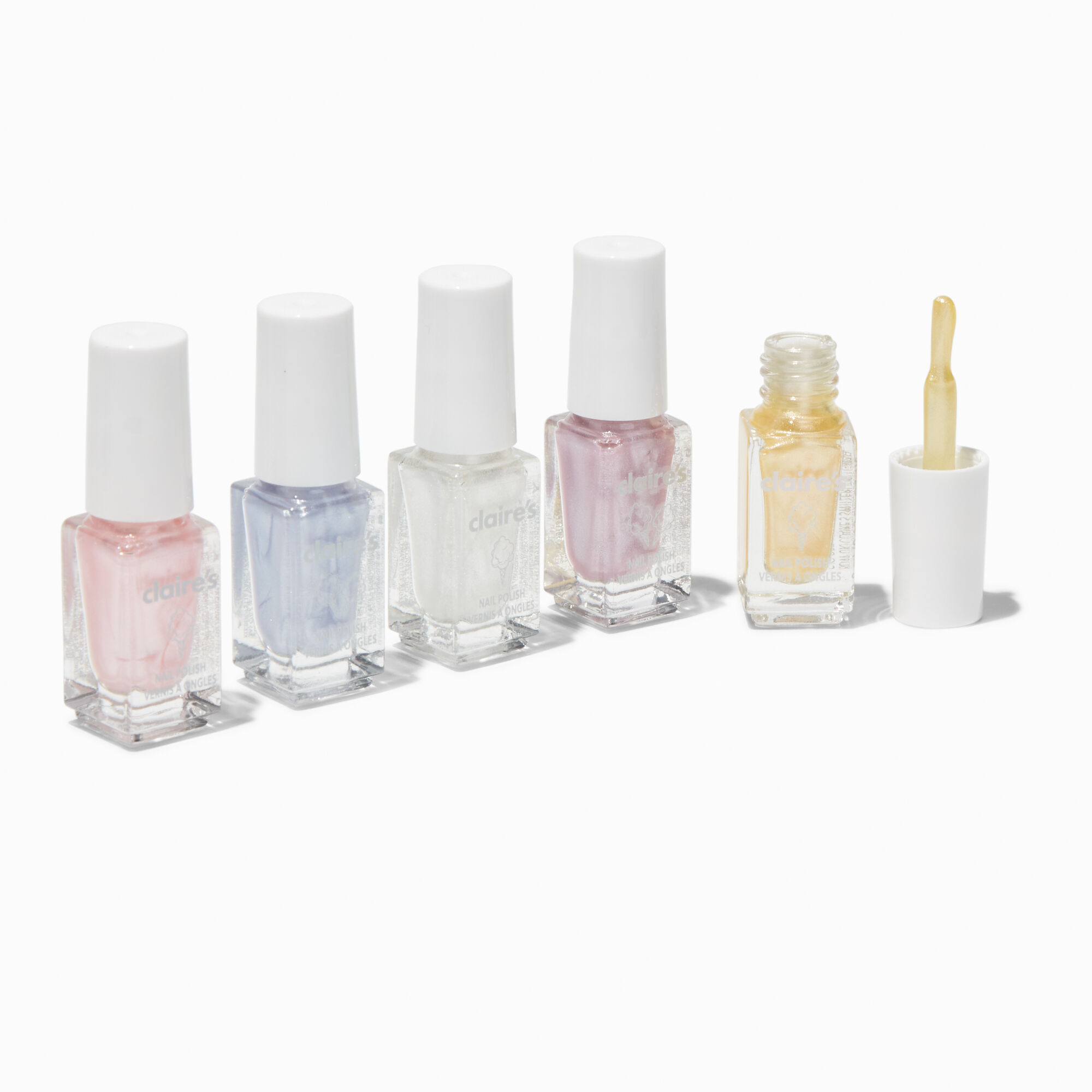 Cotton Candy Scented Peel-Off Nail Polish Set - 5 Pack,