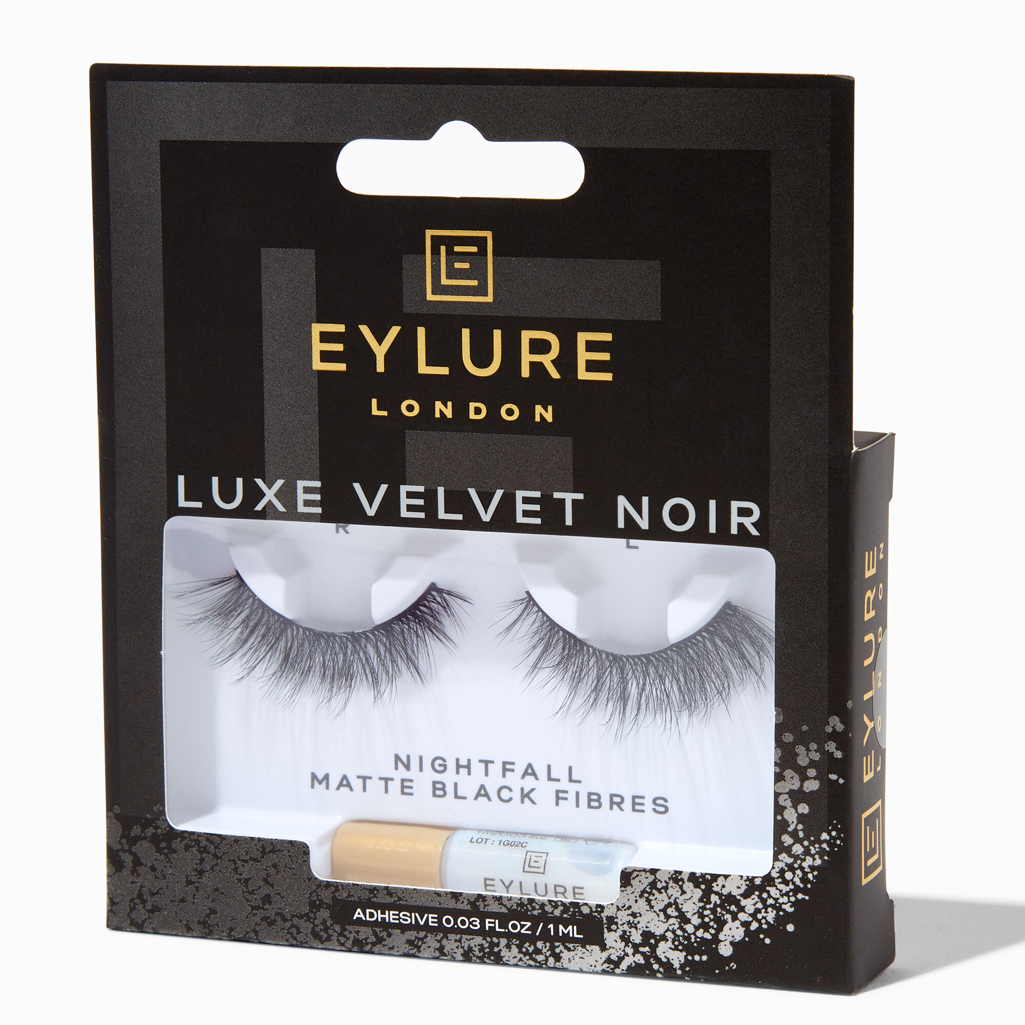 Eylure Luxe Velvet Noir Matte Black Fibres - Nightfall,