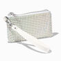 Silver Sequin Wristlet Wallet,