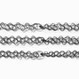 Black Tattoo Choker Necklaces - 3 Pack,