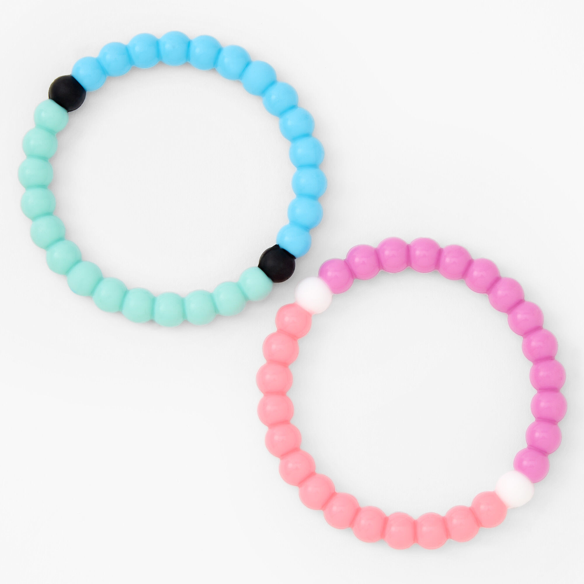 Claire's Club Love Pearl Beaded Adjustable Bracelets - 3 Pack | Claire's US