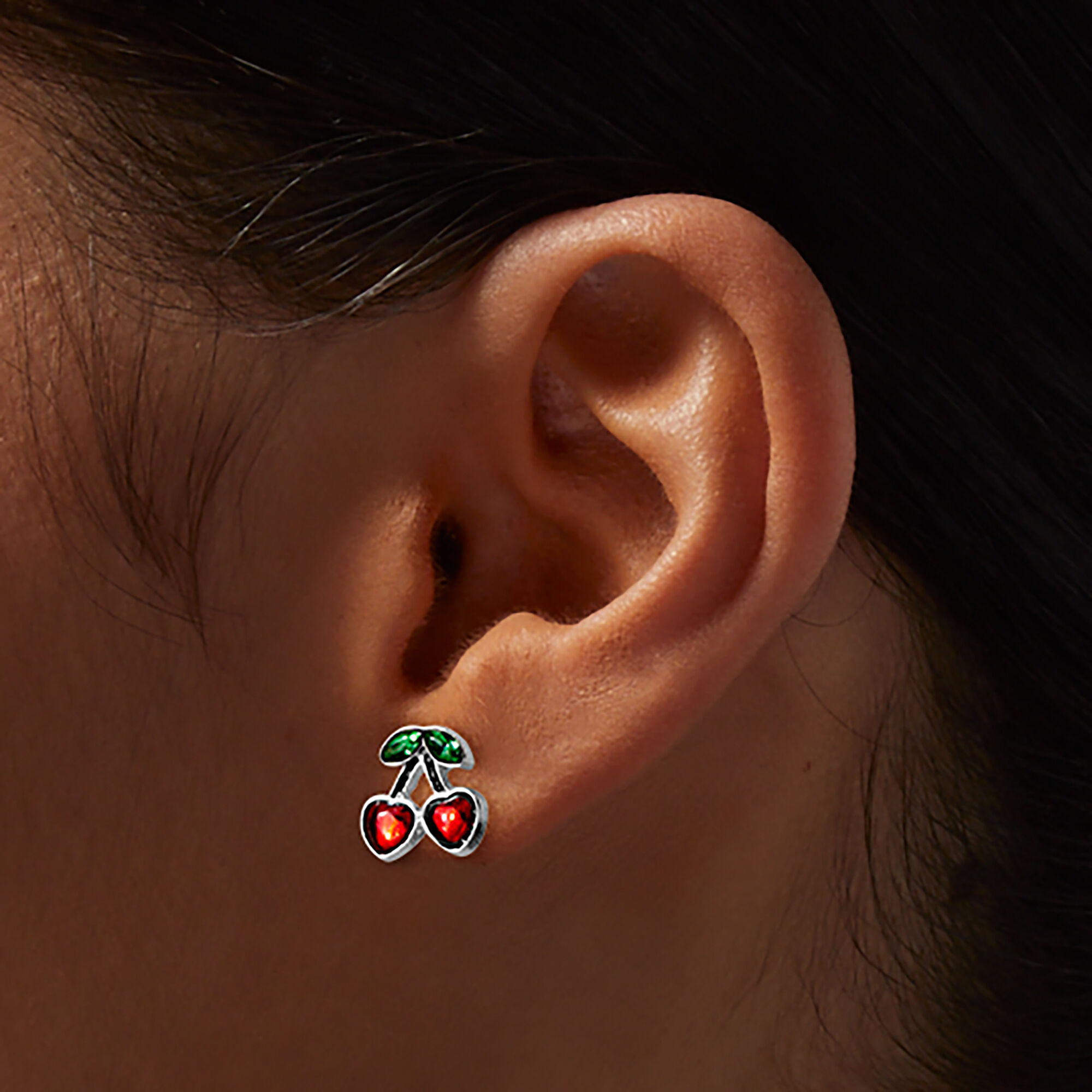 Valentine's Day Fruit Treats Stud Earrings - 3 Pack,