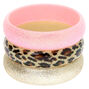 Claire&#39;s Club Leopard Bangle Bracelets - 3 Pack,