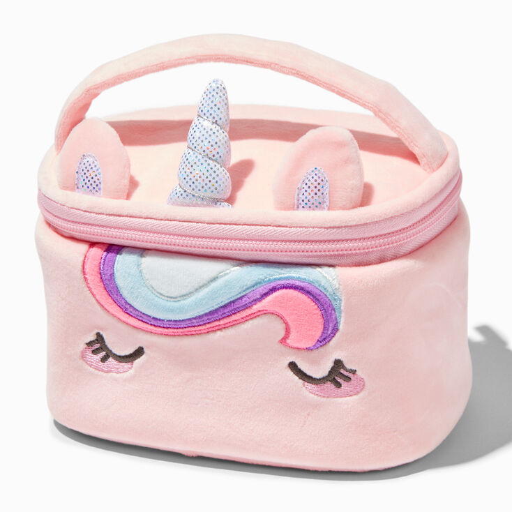 Chibi Unicorn Furry Makeup Bag,