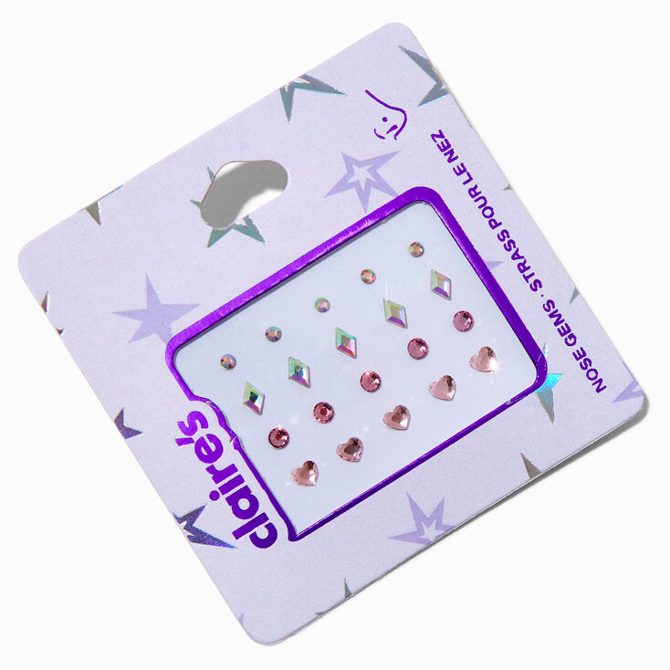 Mixed Stick On Nose Gems - 20 Pack,