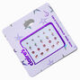 Bejeweled Initial Pop-Up Hair Brush Compact Mirror - L,