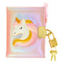 Claire&#39;s Club Squish Unicorn Lock Diary - Pink,