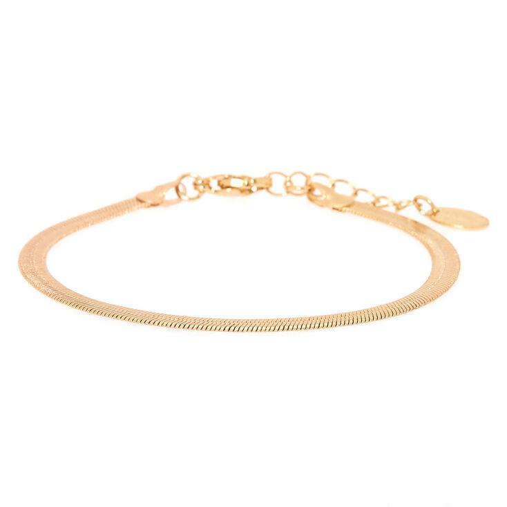 Gold Snake Chain Bracelet,