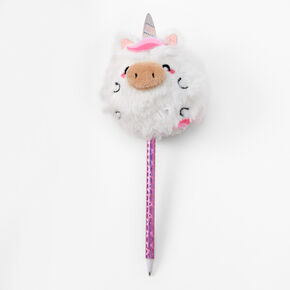 Plush Chubby Unicorn Head Pen,
