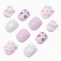 Claire&#39;s Club Purple Unicorn Press On Vegan Faux Nail Set - 10 Pack,
