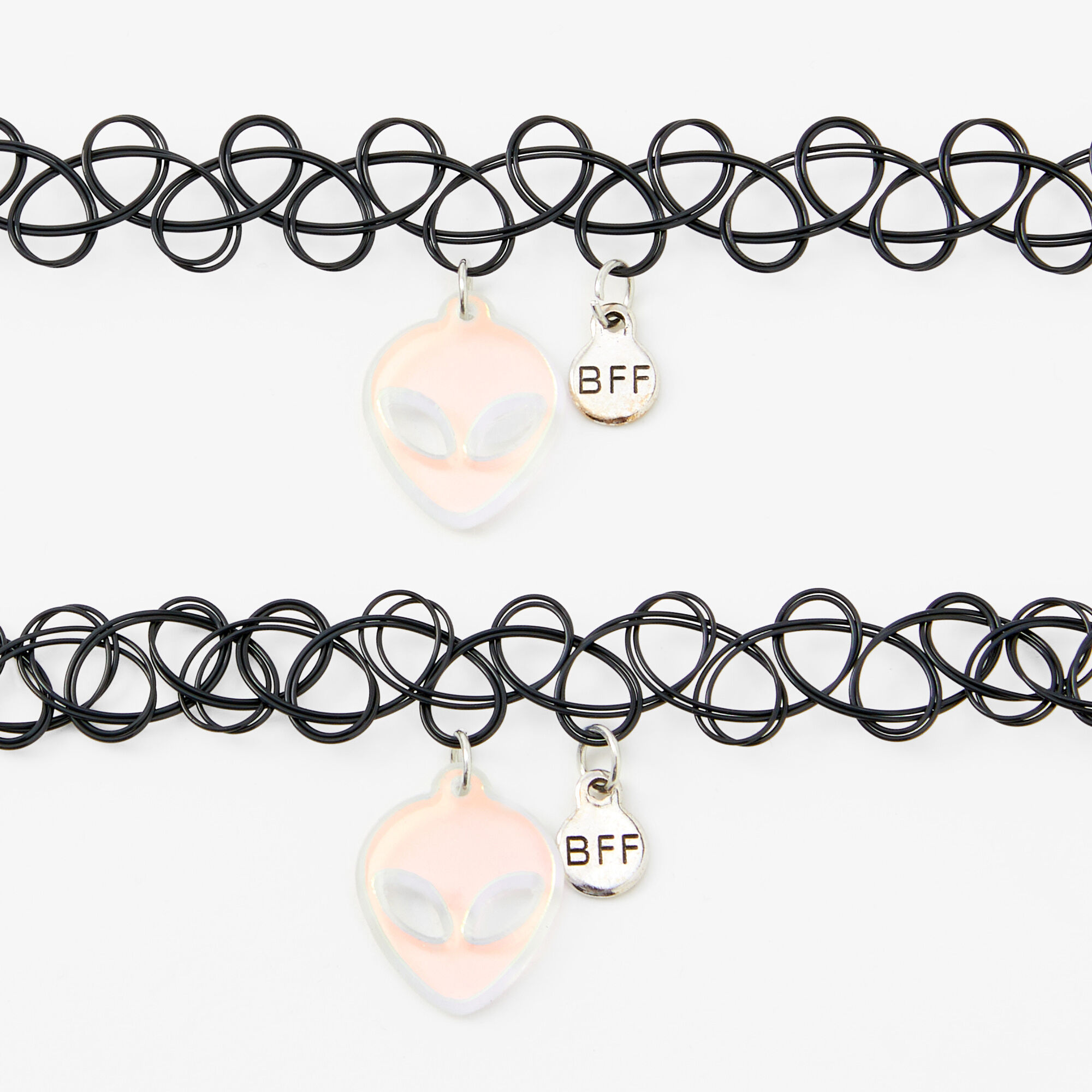Best Friends Alien Choker Necklaces 2 Pack Claire s US