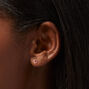 Silver Ball, Pearl &amp; Crystal Stud Earrings - 6 Pack,