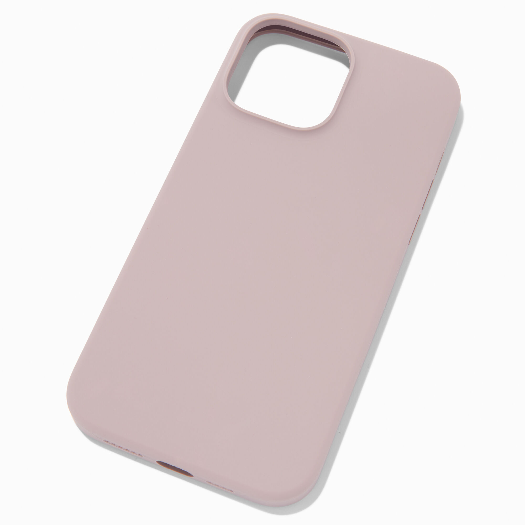 Coque de portable en silicone mauve uni - Compatible avec iPhone® 13 Pro Max,