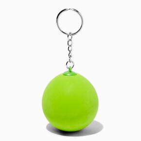 Porte-cl&eacute;s boule anti-stress extra-terrestre vert fluo,
