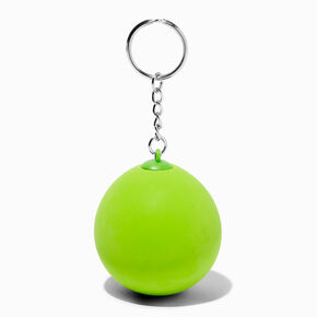 Neon Green Alien Stress Ball Keyring,