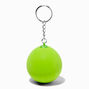 Neon Green Alien Stress Ball Keychain,