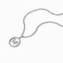Wednesday&trade; Script Initial Silver-tone Necklace,
