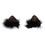 Cake Glitter Cat Ears Hair Clips - Black, 2 Pack,
