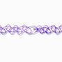 Purple Charm Tattoo Choker Necklace,
