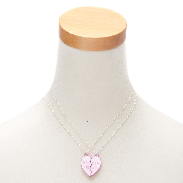 Colliers best friends rose &agrave; pendentif c&oelig;ur,