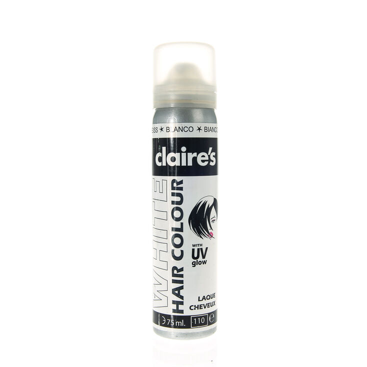 White Uv Glow Hair Spray Claire S