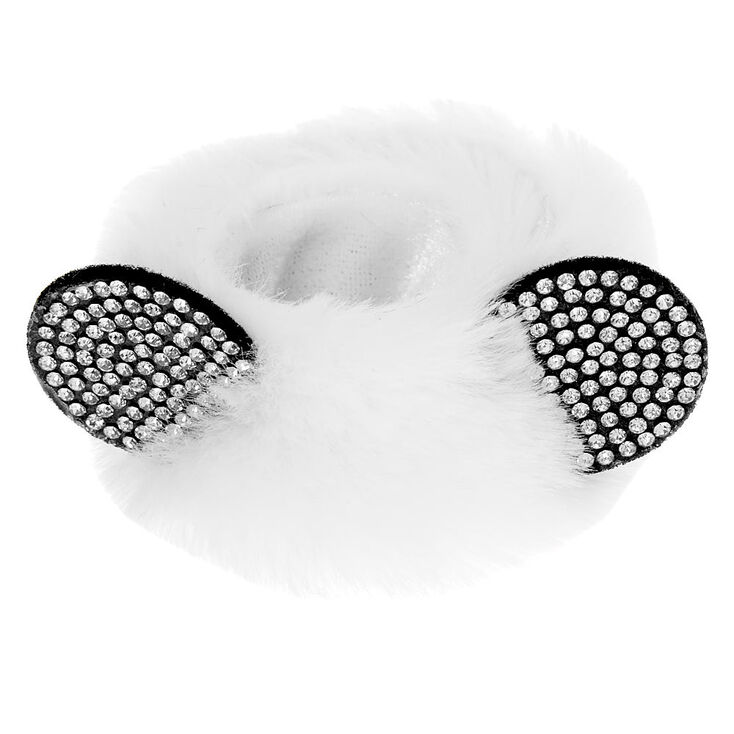 Furry Panda Slap Bracelet - White,