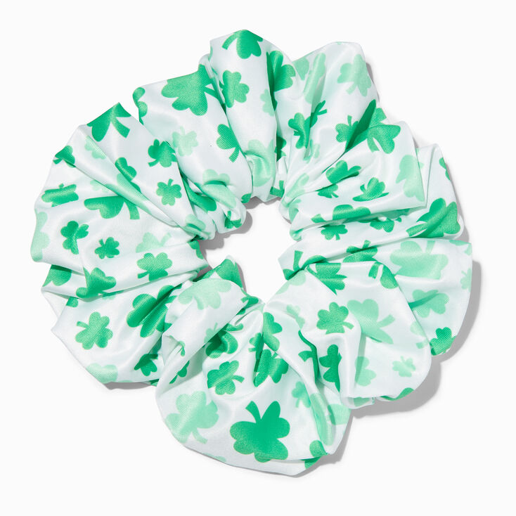 St. Patrick&#39;s Day Shamrocks Giant Hair Scrunchie,