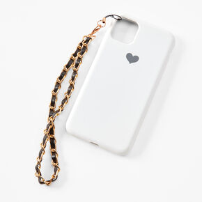 Black &amp; Gold Chain Phone Strap,