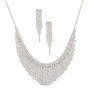 Silver Rhinestone Waterfall Jewelry Set - 2 Pack,