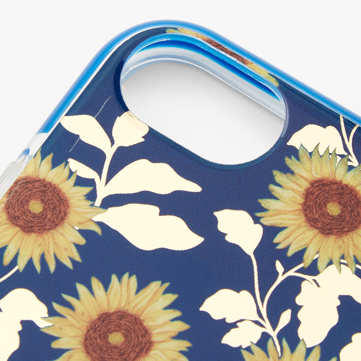 Navy Sunflower Phone Case - Fits iPhone&reg; 6/7/8/SE,