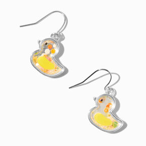 Yellow Duck Shaker 0.5&quot; Drop Earrings,