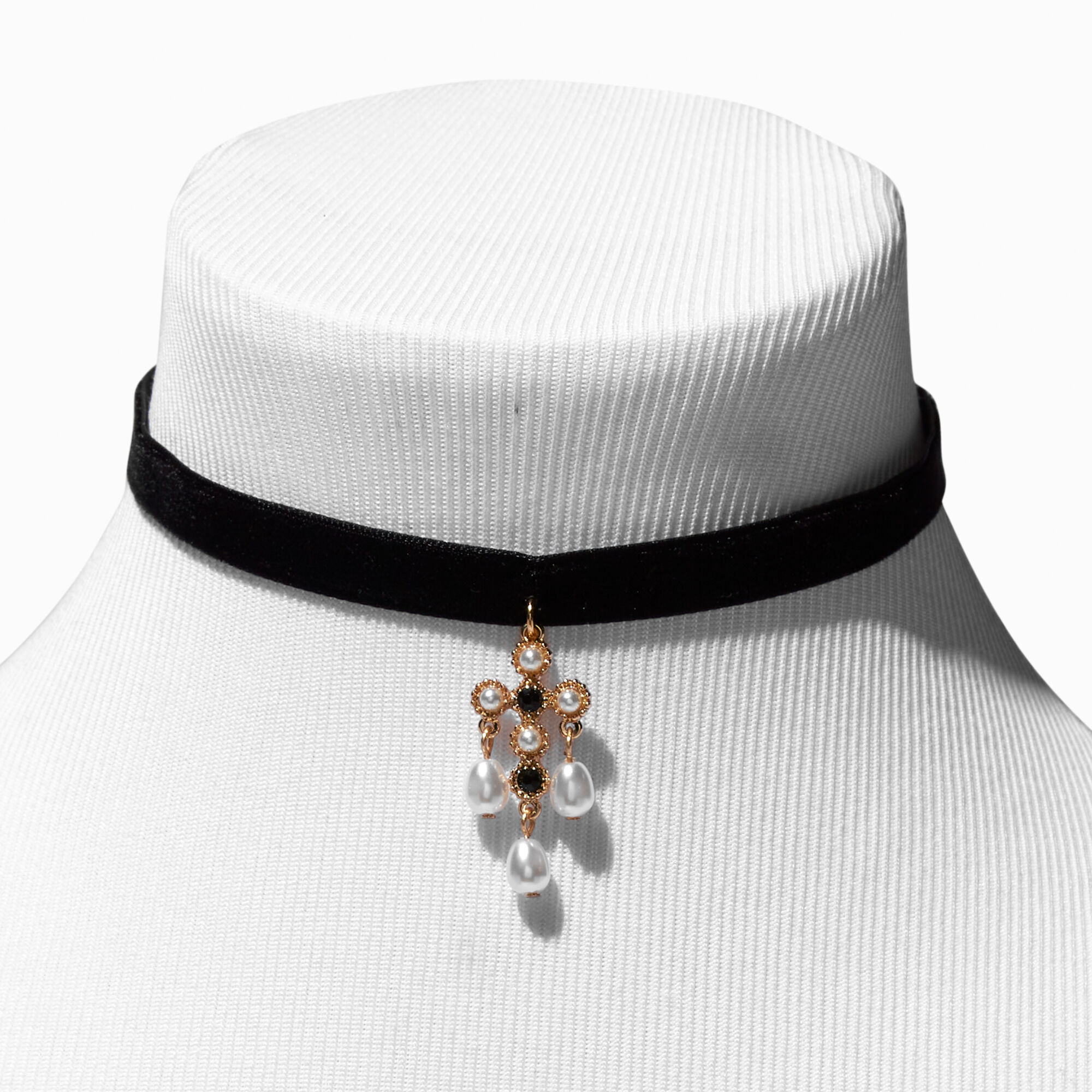 Pearl store choker claire's