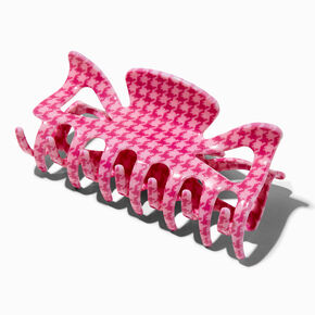 Mean Girls&trade; x Claire&#39;s Pink Houndstooth Hair Claw,