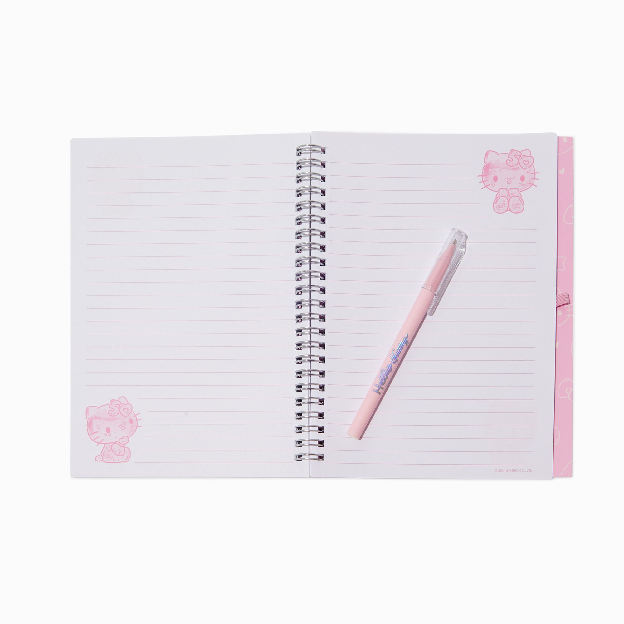Carnet et stylo en exclusivité chez Claire’s Hello Kitty® 50e anniversaire,