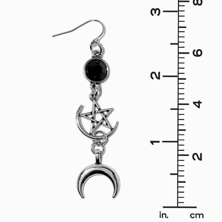 Silver-tone Sorcery 2.5&quot; Drop Earrings ,