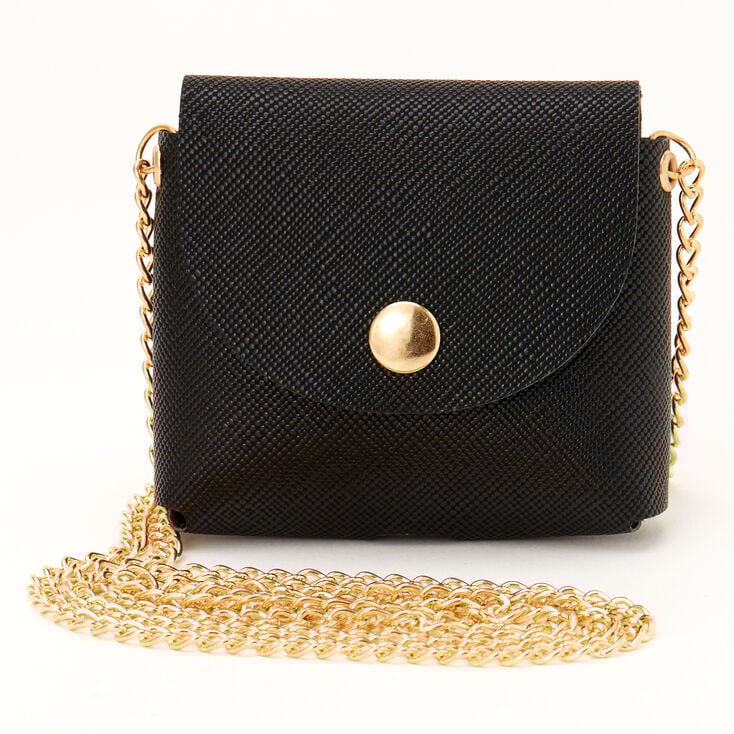 Black Mini Purse Earbud Case Cover - Compatible With Apple AirPods&reg;,