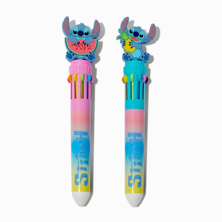 Disney Stitch Claire&#39;s Exclusive Foodie Multicolored Pen Set - 2 Pack,