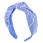 Striped Knotted Headband - Blue,