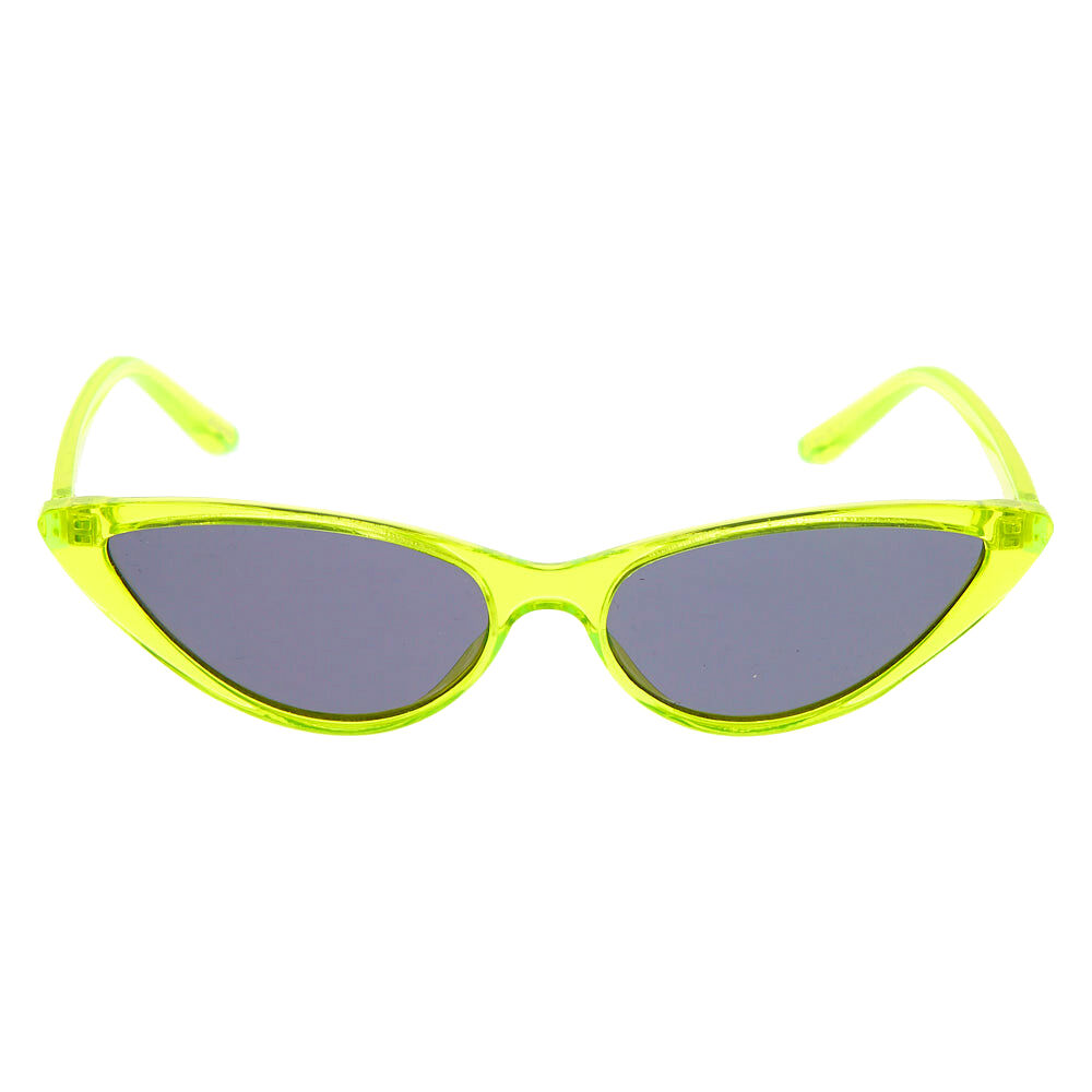 Neon Cat Eye Sunglasses Yellow
